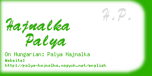 hajnalka palya business card